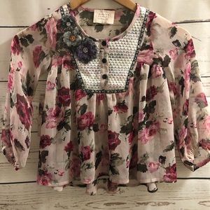 Hannah Banana | Shirts & Tops | Nwt Hannah Banana Sheer Top Girls 4